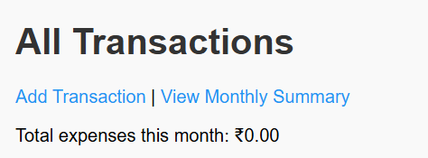 Expense Tracker Project